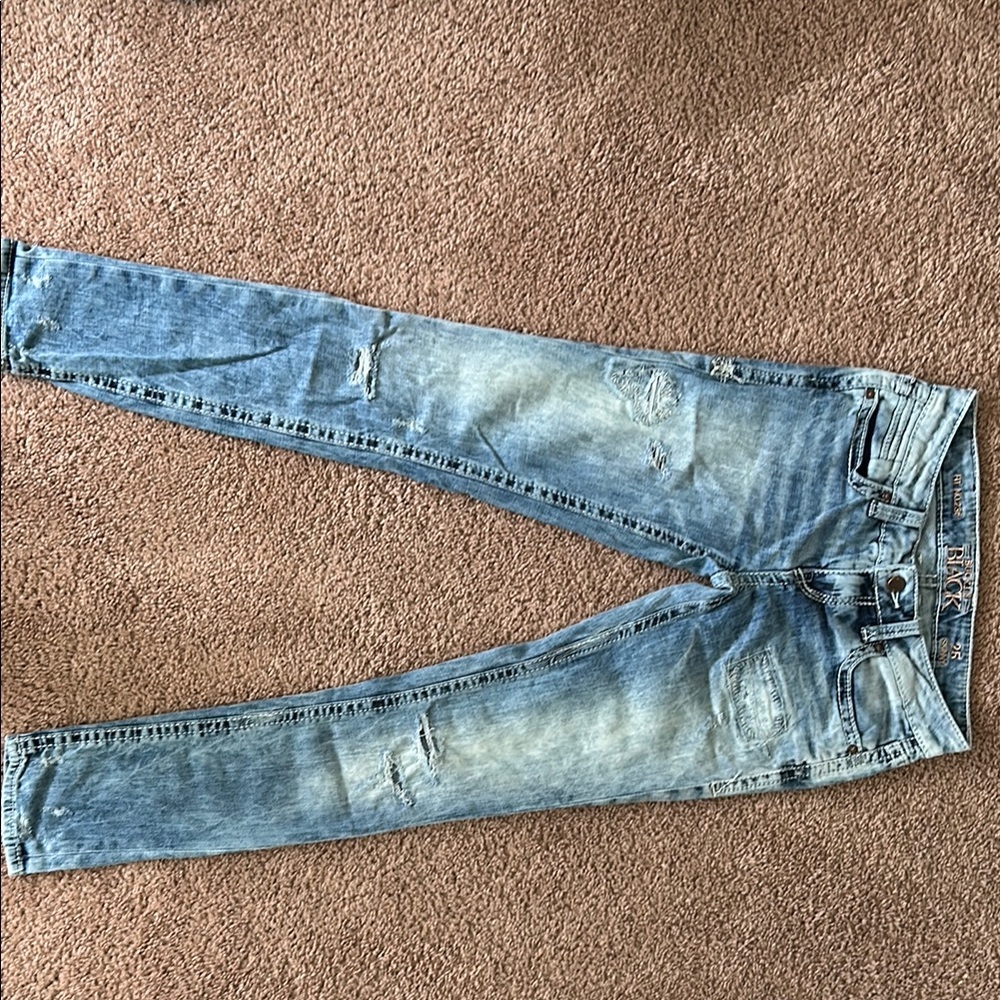 Buckle Black Distressed FIT NO.236 skinny Jeans